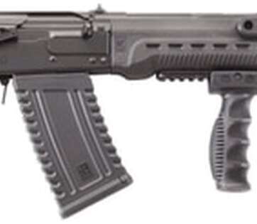 Kalashnikov Komard AK-Pattern, 12 Ga 3", 12.5" Barrel, OAL 31.5", Black, SBA3 Brace, CAA Pistol and Forward Grip, 5rd Mags